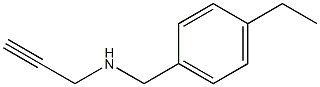 [(4-ethylphenyl)methyl](prop-2-yn-1-yl)amine Struktur