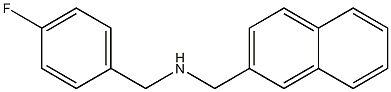 [(4-fluorophenyl)methyl](naphthalen-2-ylmethyl)amine Struktur