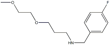 [(4-fluorophenyl)methyl][3-(2-methoxyethoxy)propyl]amine Struktur