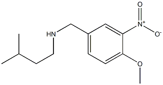 [(4-methoxy-3-nitrophenyl)methyl](3-methylbutyl)amine Struktur