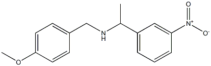 [(4-methoxyphenyl)methyl][1-(3-nitrophenyl)ethyl]amine Struktur