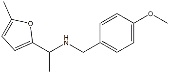 [(4-methoxyphenyl)methyl][1-(5-methylfuran-2-yl)ethyl]amine Struktur