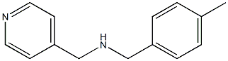 [(4-methylphenyl)methyl](pyridin-4-ylmethyl)amine Struktur