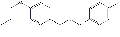 [(4-methylphenyl)methyl][1-(4-propoxyphenyl)ethyl]amine Struktur