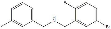 [(5-bromo-2-fluorophenyl)methyl][(3-methylphenyl)methyl]amine Struktur