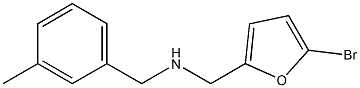 [(5-bromofuran-2-yl)methyl][(3-methylphenyl)methyl]amine Struktur