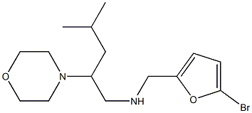 [(5-bromofuran-2-yl)methyl][4-methyl-2-(morpholin-4-yl)pentyl]amine Struktur