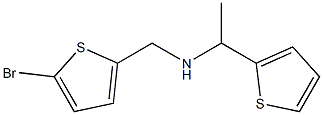 [(5-bromothiophen-2-yl)methyl][1-(thiophen-2-yl)ethyl]amine Struktur