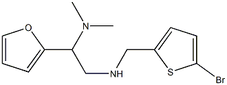 [(5-bromothiophen-2-yl)methyl][2-(dimethylamino)-2-(furan-2-yl)ethyl]amine Struktur