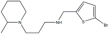 [(5-bromothiophen-2-yl)methyl][3-(2-methylpiperidin-1-yl)propyl]amine Struktur