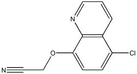 [(5-chloroquinolin-8-yl)oxy]acetonitrile Struktur