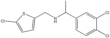 [(5-chlorothiophen-2-yl)methyl][1-(3,4-dichlorophenyl)ethyl]amine Struktur