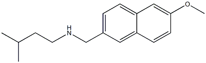 [(6-methoxynaphthalen-2-yl)methyl](3-methylbutyl)amine Struktur