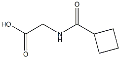 [(cyclobutylcarbonyl)amino]acetic acid Struktur