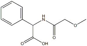 [(methoxyacetyl)amino](phenyl)acetic acid Struktur