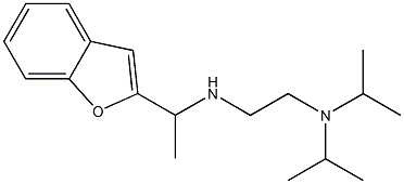 [1-(1-benzofuran-2-yl)ethyl]({2-[bis(propan-2-yl)amino]ethyl})amine Struktur