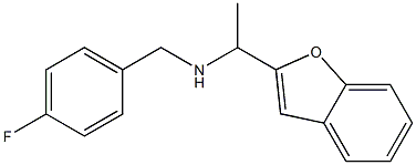 [1-(1-benzofuran-2-yl)ethyl][(4-fluorophenyl)methyl]amine Struktur