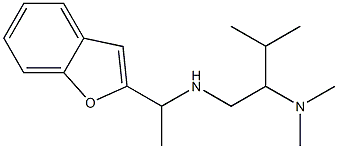 [1-(1-benzofuran-2-yl)ethyl][2-(dimethylamino)-3-methylbutyl]amine Struktur