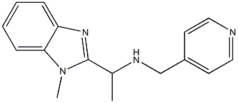 [1-(1-methyl-1H-1,3-benzodiazol-2-yl)ethyl](pyridin-4-ylmethyl)amine Struktur