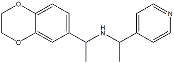 [1-(2,3-dihydro-1,4-benzodioxin-6-yl)ethyl][1-(pyridin-4-yl)ethyl]amine Struktur