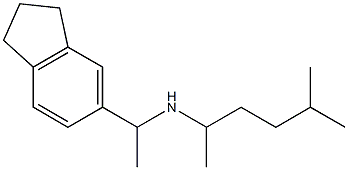 [1-(2,3-dihydro-1H-inden-5-yl)ethyl](5-methylhexan-2-yl)amine Struktur