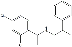 [1-(2,4-dichlorophenyl)ethyl](2-phenylpropyl)amine Struktur