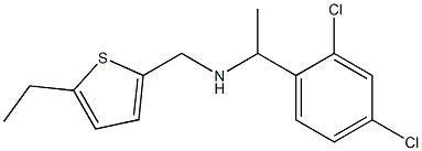 [1-(2,4-dichlorophenyl)ethyl][(5-ethylthiophen-2-yl)methyl]amine Struktur