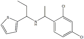 [1-(2,4-dichlorophenyl)ethyl][1-(thiophen-2-yl)propyl]amine Struktur