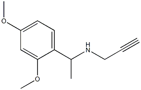 [1-(2,4-dimethoxyphenyl)ethyl](prop-2-yn-1-yl)amine Struktur