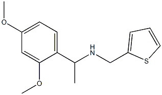 [1-(2,4-dimethoxyphenyl)ethyl](thiophen-2-ylmethyl)amine Struktur