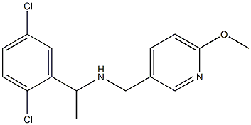 [1-(2,5-dichlorophenyl)ethyl][(6-methoxypyridin-3-yl)methyl]amine Struktur