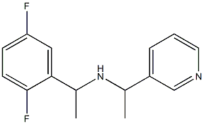 [1-(2,5-difluorophenyl)ethyl][1-(pyridin-3-yl)ethyl]amine Struktur