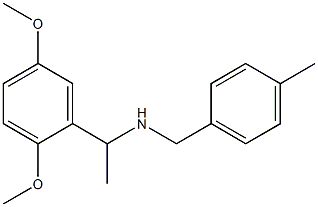 [1-(2,5-dimethoxyphenyl)ethyl][(4-methylphenyl)methyl]amine Struktur