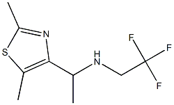 [1-(2,5-dimethyl-1,3-thiazol-4-yl)ethyl](2,2,2-trifluoroethyl)amine Struktur