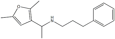 [1-(2,5-dimethylfuran-3-yl)ethyl](3-phenylpropyl)amine Struktur