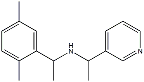 [1-(2,5-dimethylphenyl)ethyl][1-(pyridin-3-yl)ethyl]amine Struktur