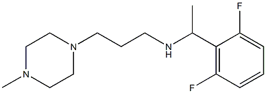 [1-(2,6-difluorophenyl)ethyl][3-(4-methylpiperazin-1-yl)propyl]amine Struktur