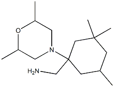 [1-(2,6-dimethylmorpholin-4-yl)-3,3,5-trimethylcyclohexyl]methanamine Struktur