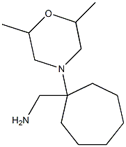 [1-(2,6-dimethylmorpholin-4-yl)cycloheptyl]methylamine Struktur