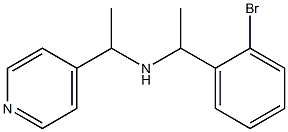 [1-(2-bromophenyl)ethyl][1-(pyridin-4-yl)ethyl]amine Struktur