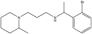 [1-(2-bromophenyl)ethyl][3-(2-methylpiperidin-1-yl)propyl]amine Struktur