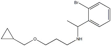 [1-(2-bromophenyl)ethyl][3-(cyclopropylmethoxy)propyl]amine Struktur