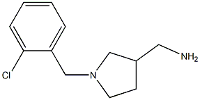 [1-(2-chlorobenzyl)pyrrolidin-3-yl]methylamine Struktur