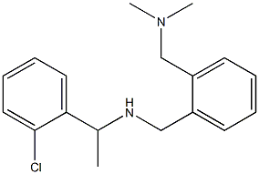 [1-(2-chlorophenyl)ethyl]({2-[(dimethylamino)methyl]phenyl}methyl)amine Struktur