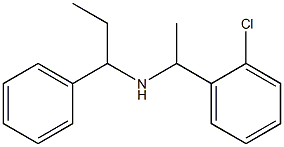 [1-(2-chlorophenyl)ethyl](1-phenylpropyl)amine Struktur