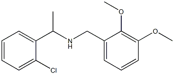 [1-(2-chlorophenyl)ethyl][(2,3-dimethoxyphenyl)methyl]amine Struktur