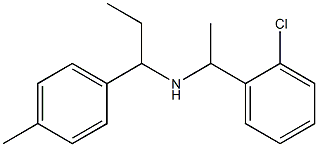 [1-(2-chlorophenyl)ethyl][1-(4-methylphenyl)propyl]amine Struktur