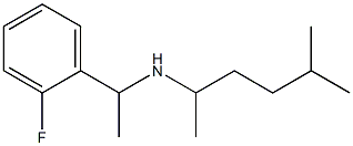 [1-(2-fluorophenyl)ethyl](5-methylhexan-2-yl)amine Struktur