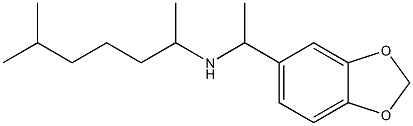 [1-(2H-1,3-benzodioxol-5-yl)ethyl](6-methylheptan-2-yl)amine Struktur