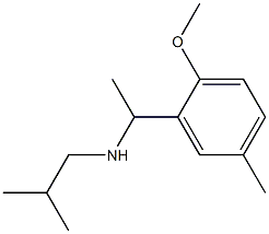 [1-(2-methoxy-5-methylphenyl)ethyl](2-methylpropyl)amine Struktur